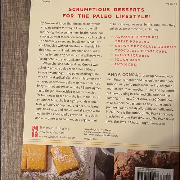 Gently Used Paleo Dessert Bible. Over 200 pages all in color. Over 100 recipes - Picture 2 of 3